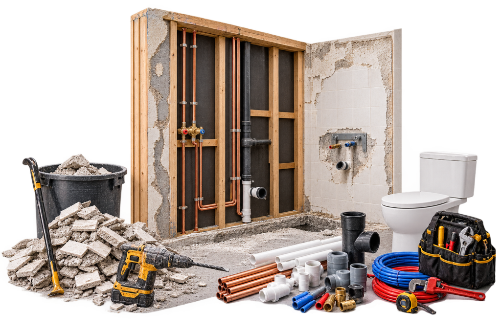 5 steps bathroom renovation process6